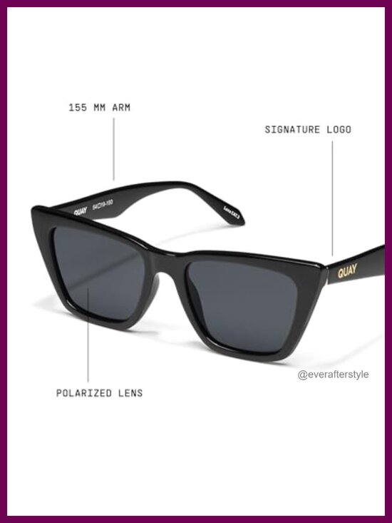 Oversized Cat Eye Sunglasses UV Protected Polarized
